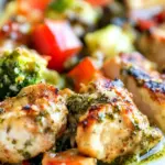 Easy Pesto Parmesan Chicken with Veggies photo
