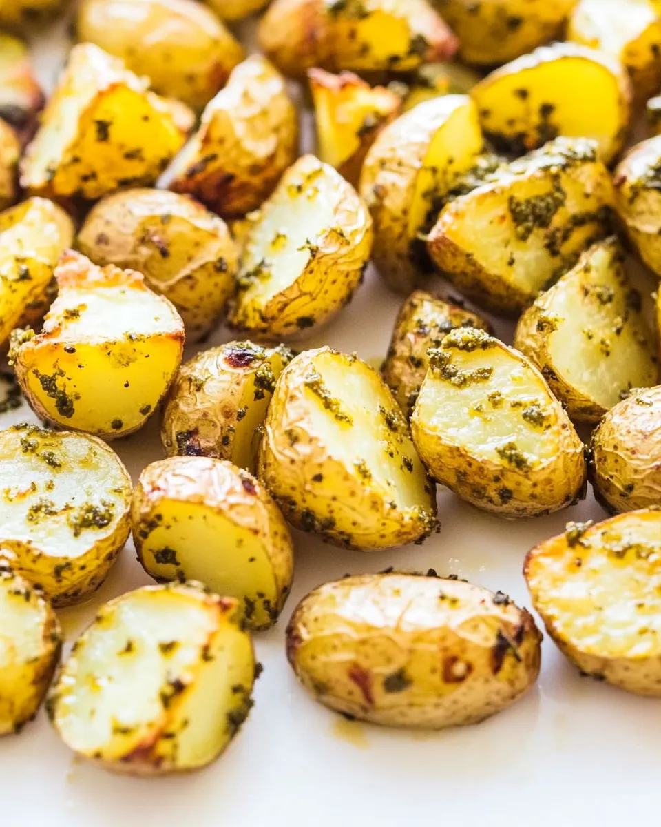 Homemade Pesto Roasted Potatoes recipe photo