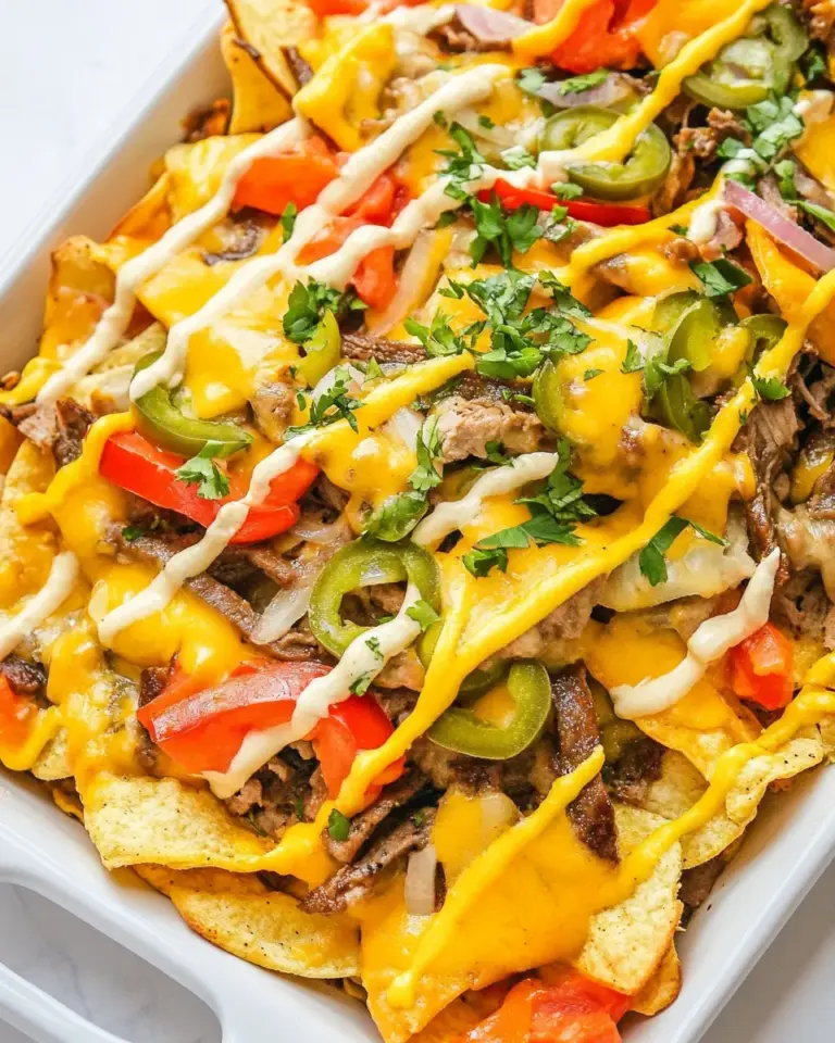 Homemade Philly Cheesesteak Nachos photo
