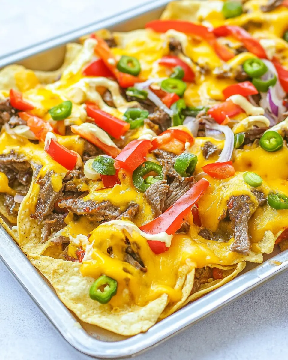 Classic Philly Cheesesteak Nachos image