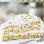 Homemade Pistachio Crpe Cake photo