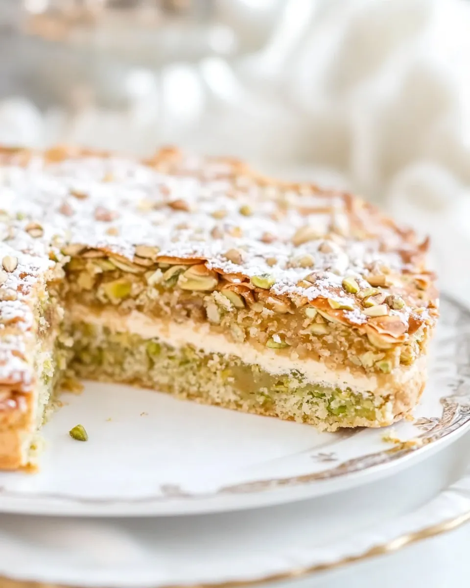 Classic Pistachio Crpe Cake image
