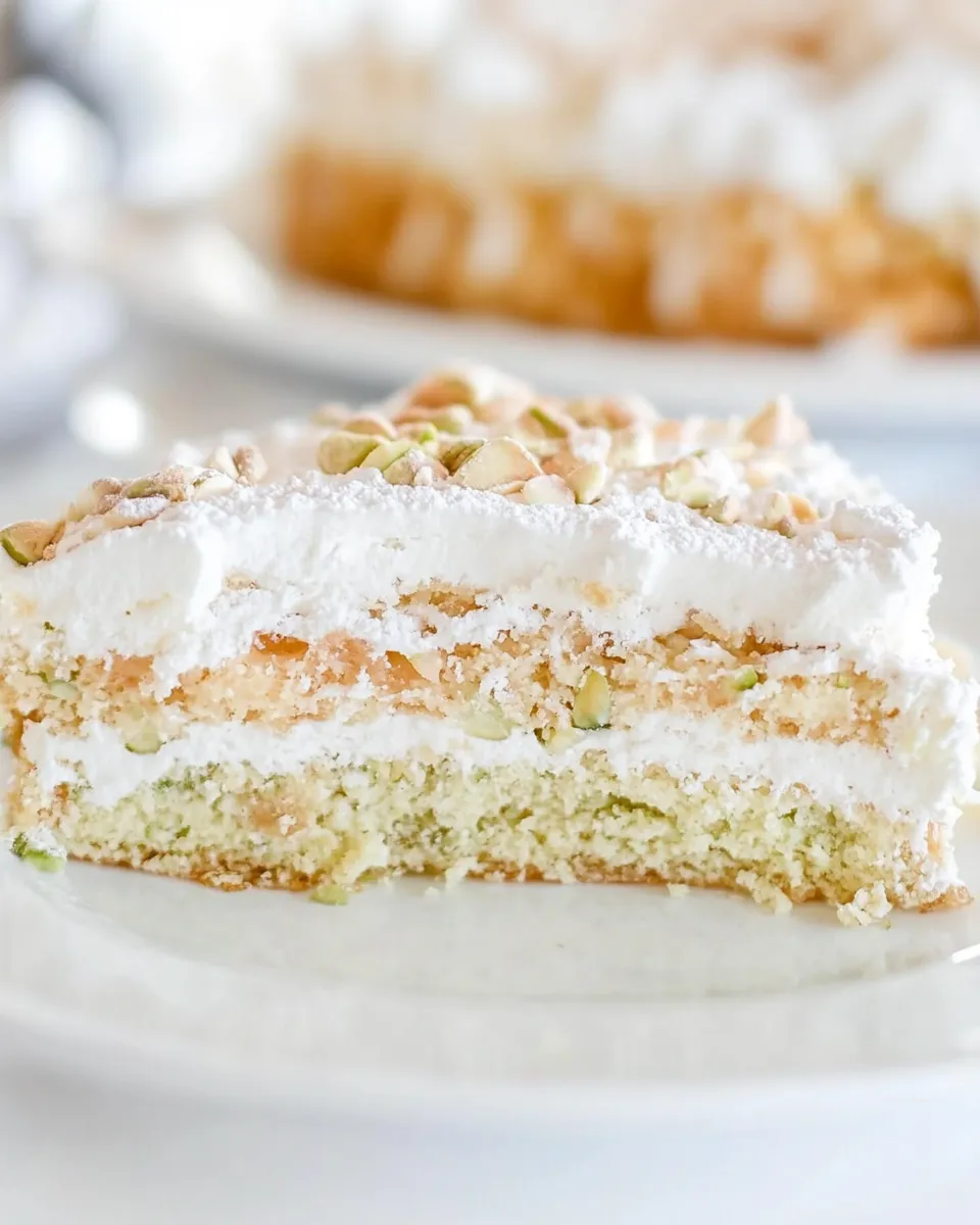 Easy Pistachio Crpe Cake recipe photo