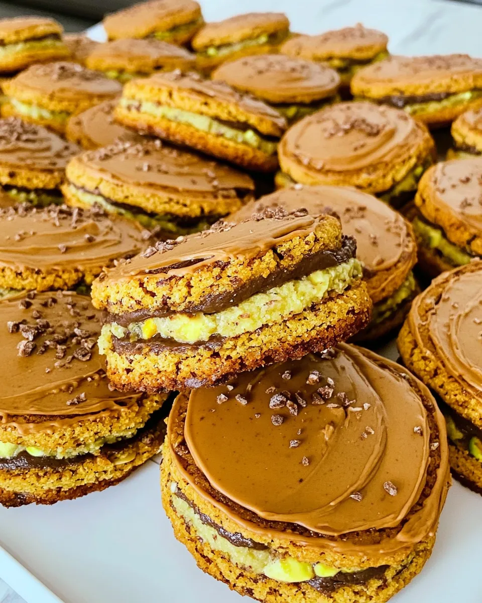 Classic Pistachio Sandwich Cookies image