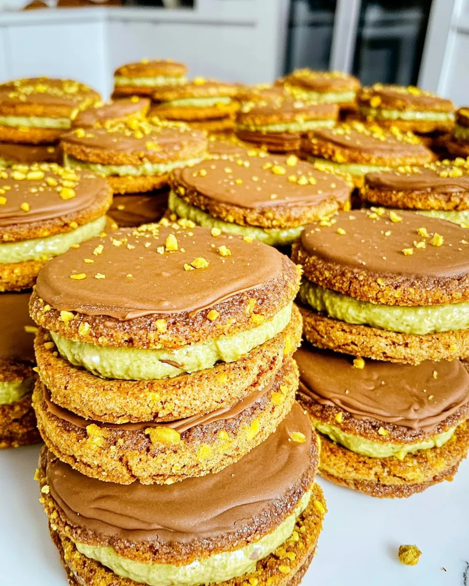 Easy Pistachio Sandwich Cookies recipe photo