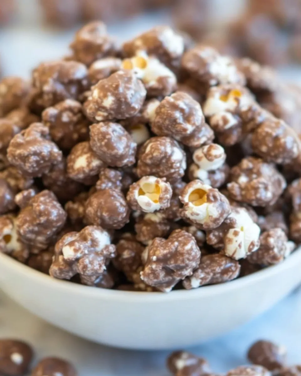Delicious Poppy Chow [Chocolate & Peanut Butter-Covered Popcorn] image