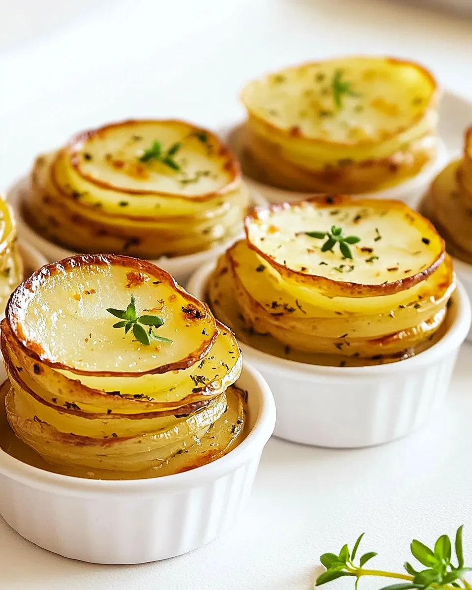 Easy Potato Stacks in Muffin Tins recipe photo