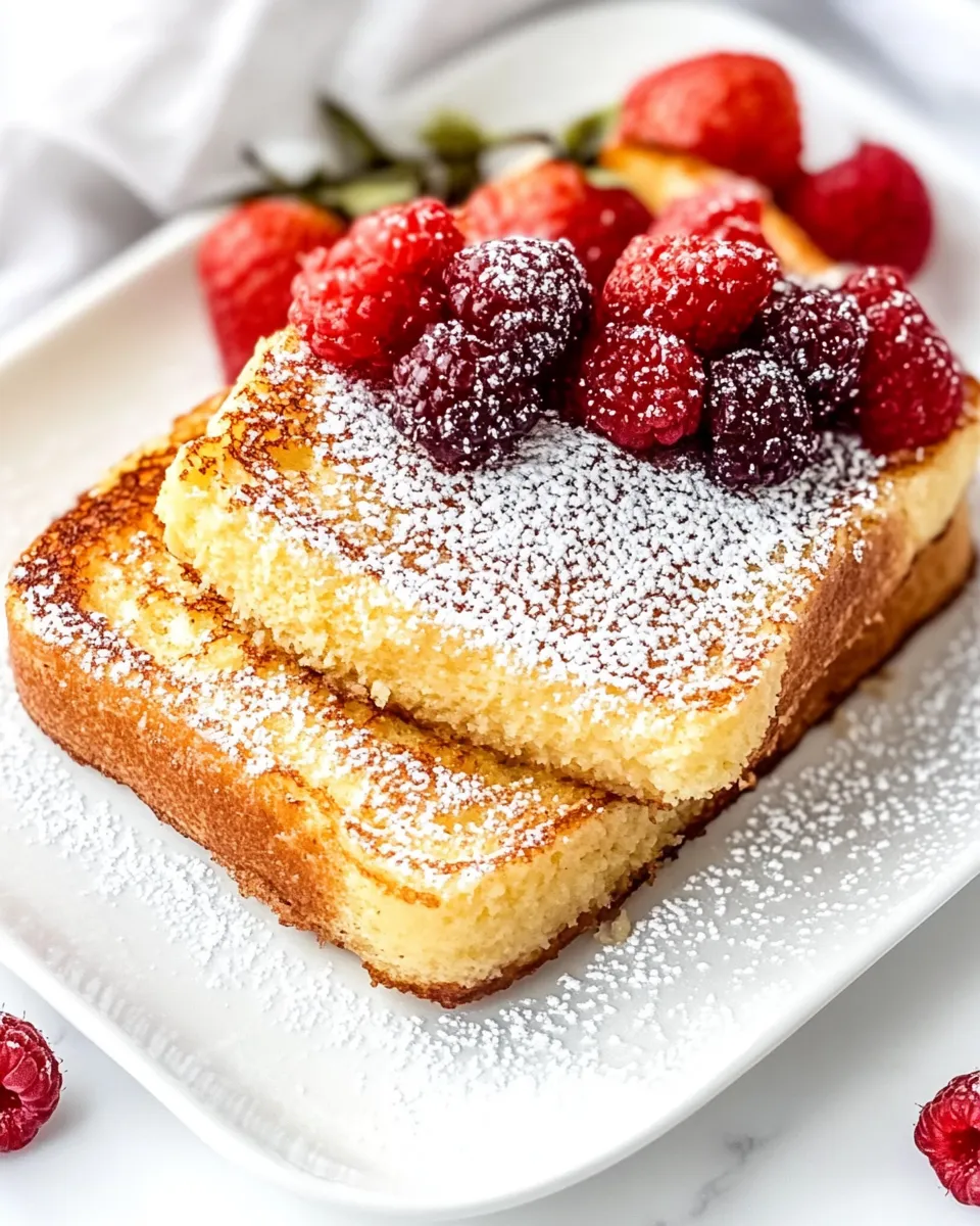 Homemade Pound Cake French Toast photo
