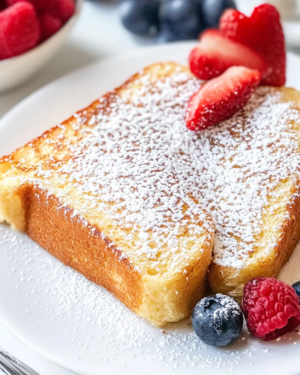 Easy Pound Cake French Toast recipe photo