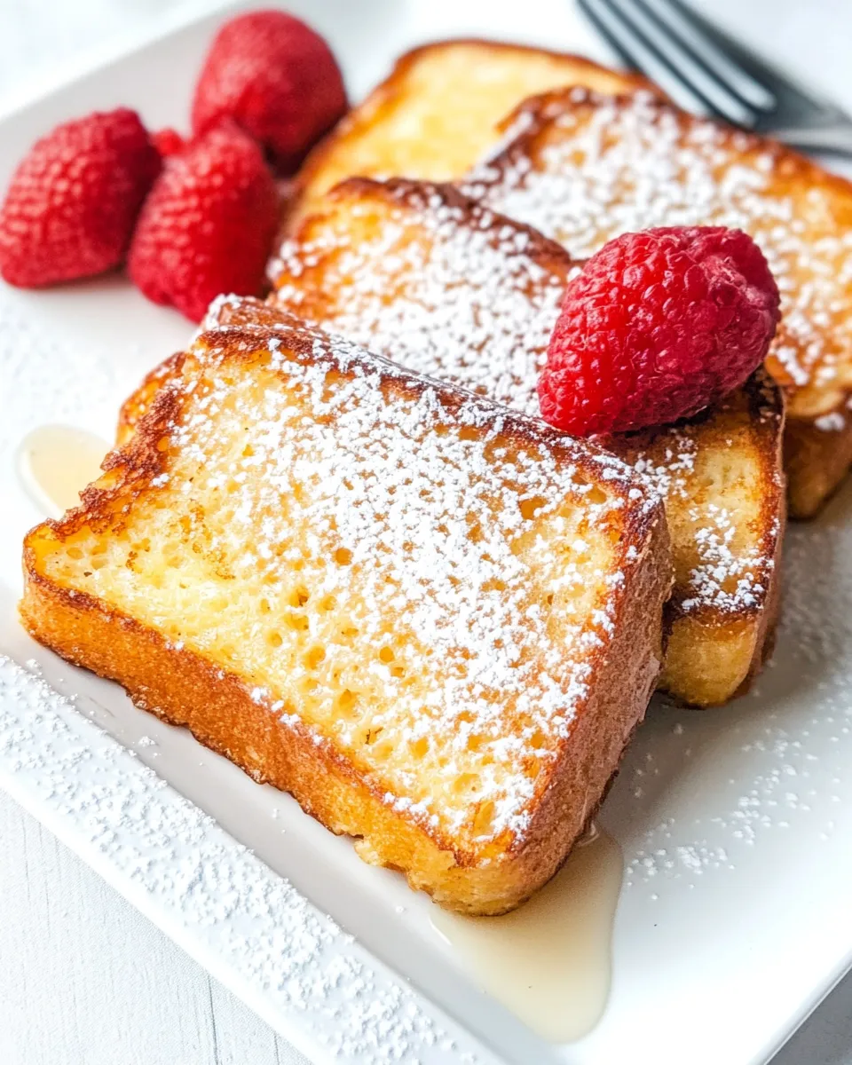 Delicious Pound Cake French Toast shot