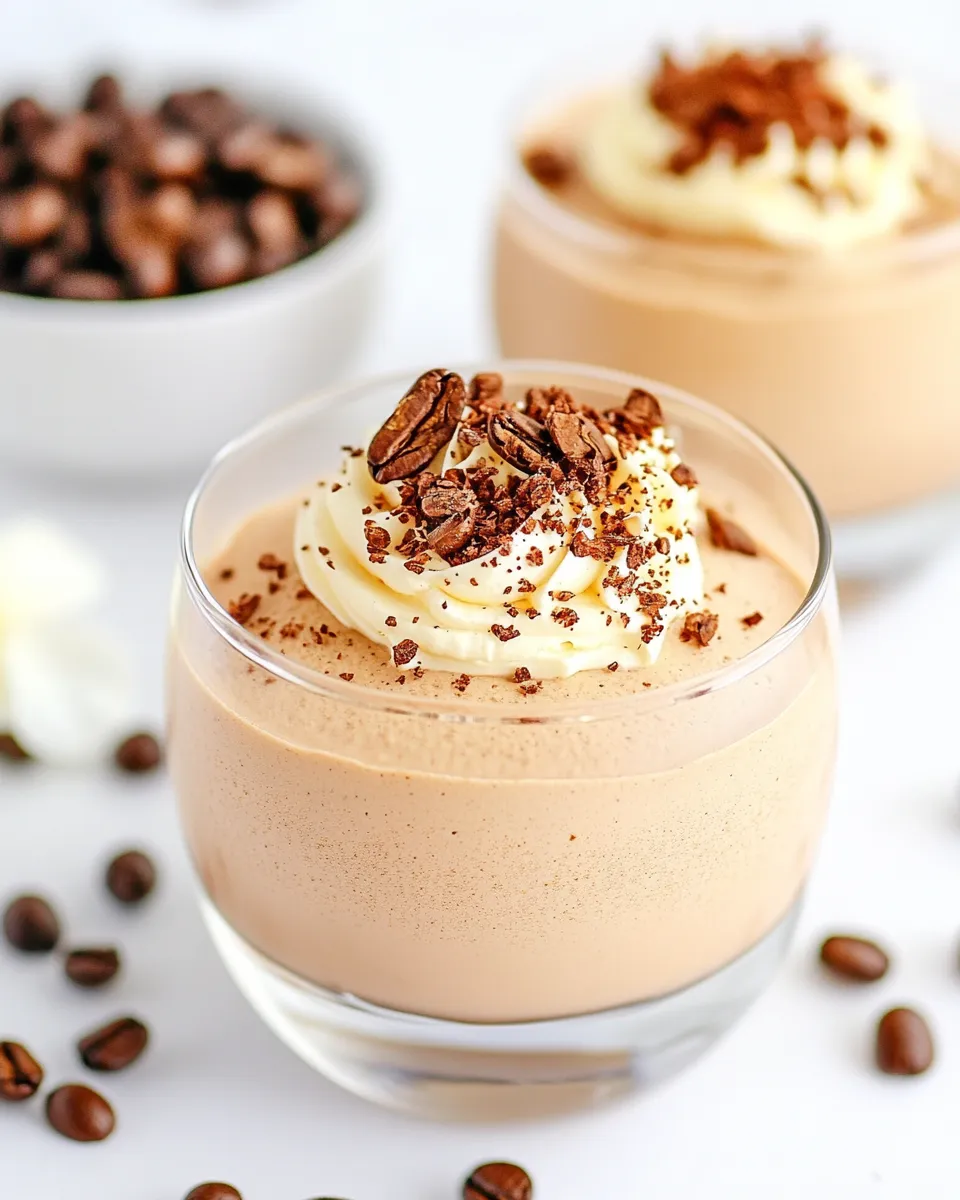 Quick Protein Coffee Mousse Recipe shot