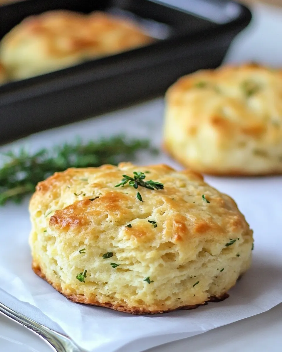 Delicious Quick Parmesan and Herb Biscuits shot