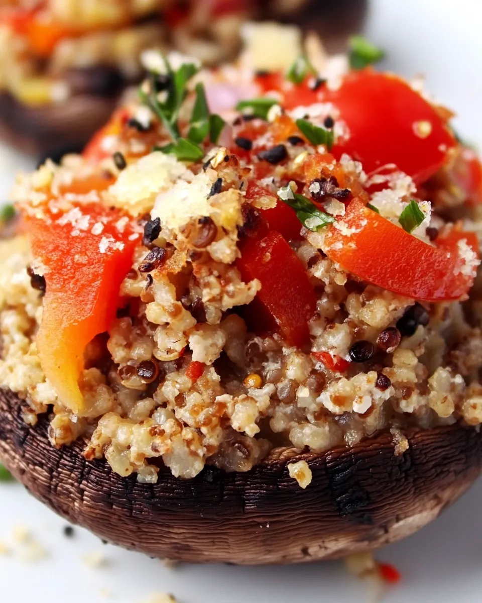 Easy Quinoa Stuffed Portobello Mushrooms photo