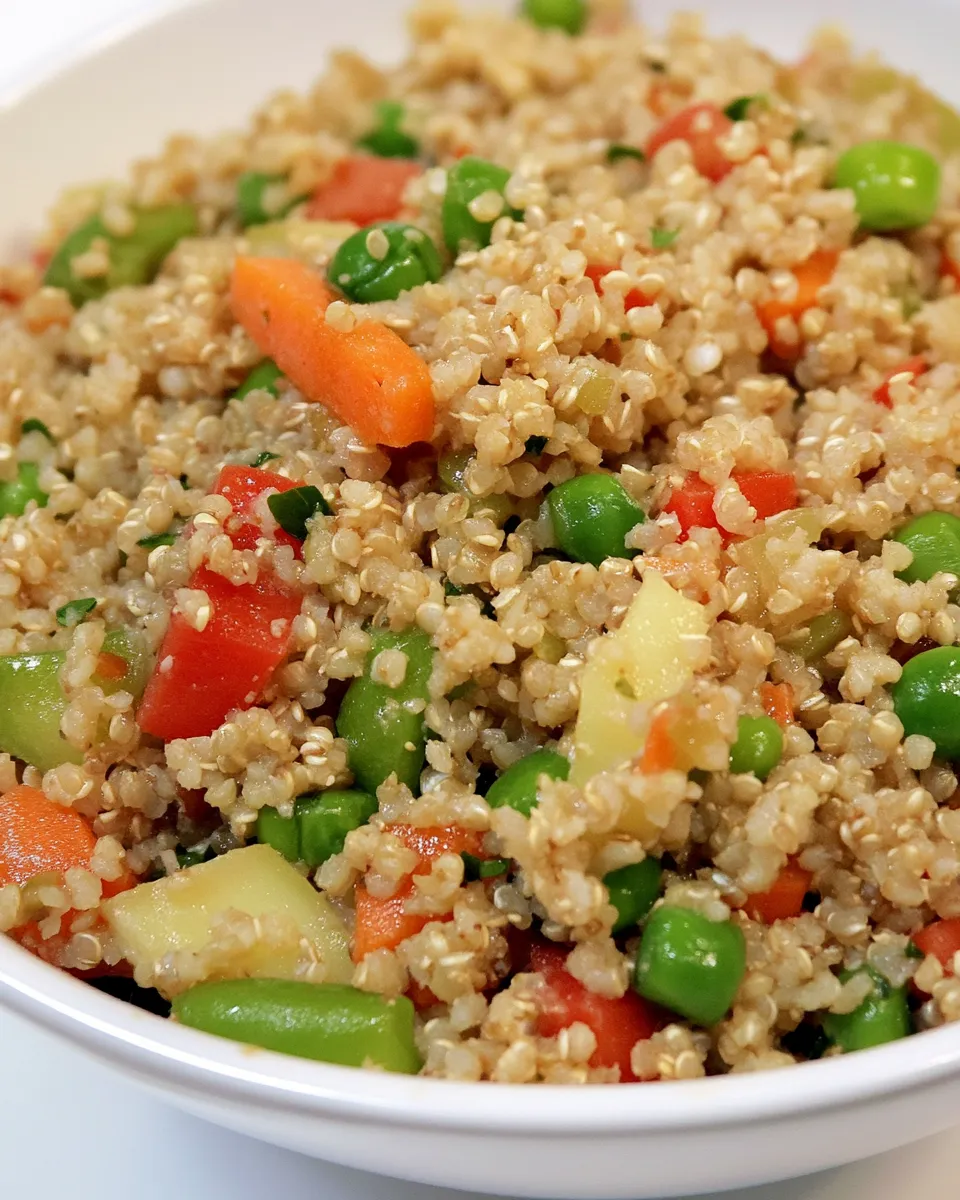 Delicious Quinoa and Vegetable Stir-Fry shot