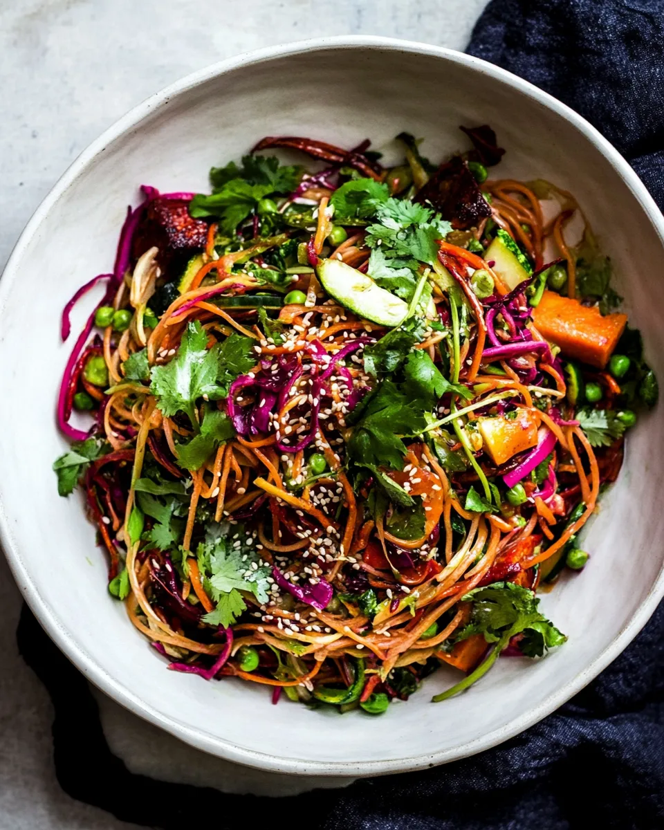 Easy Rainbow Veggie Noodles. photo