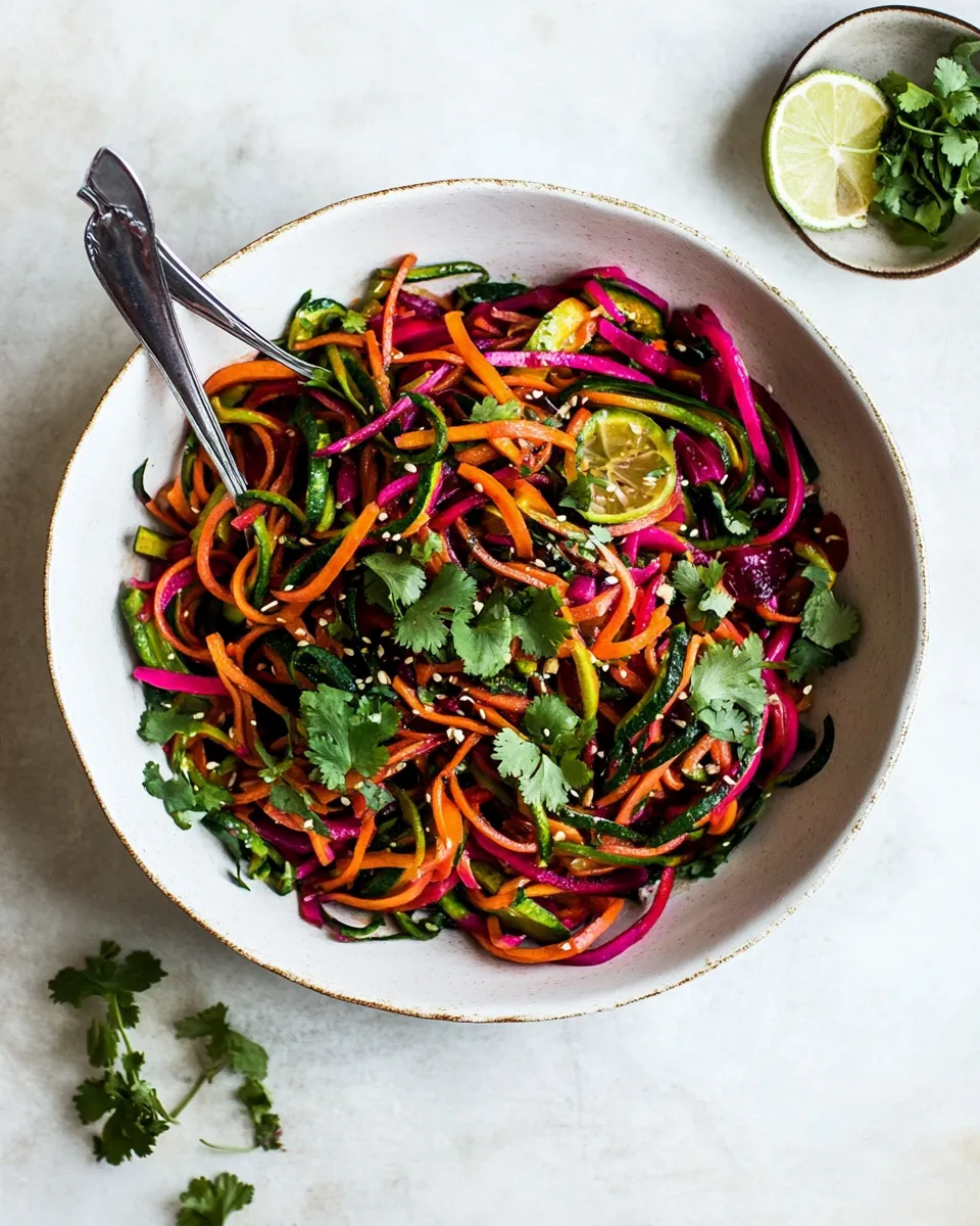 Perfect Rainbow Veggie Noodles. picture