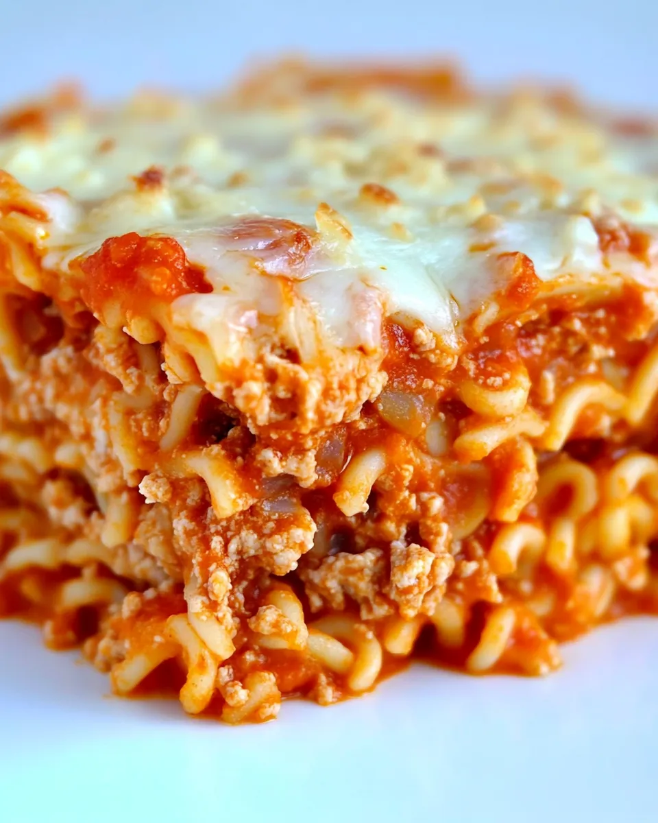 Delicious Ramen Lasagna shot