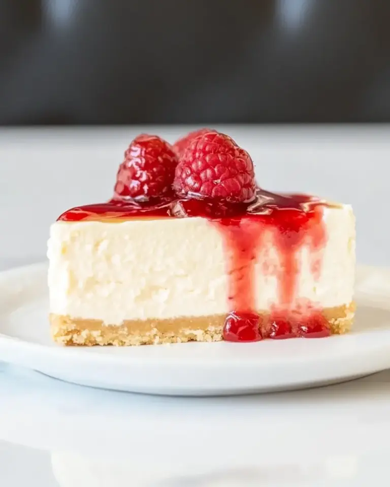 Homemade Raspberry Cheesecake photo