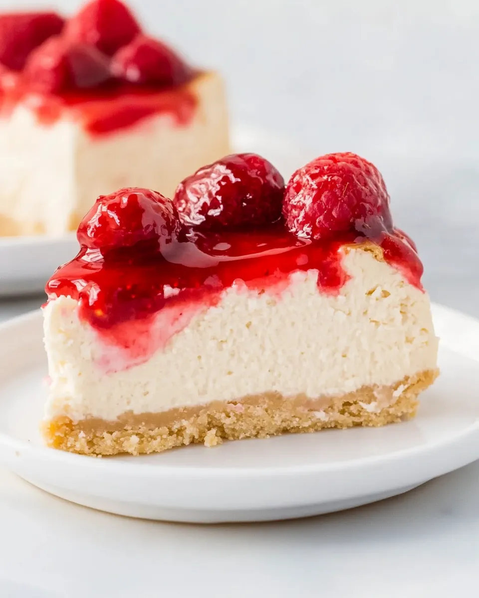 Easy Raspberry Cheesecake shot