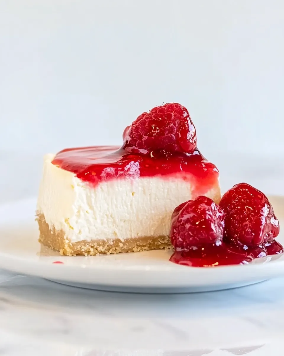 Delicious Raspberry Cheesecake recipe image