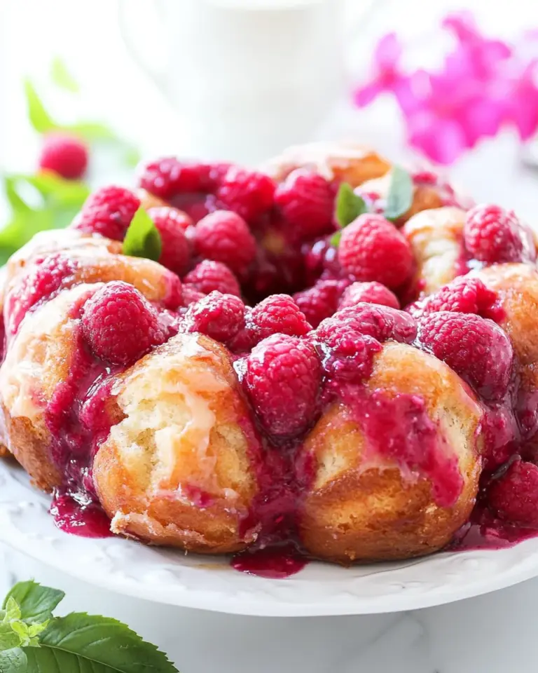 Homemade Raspberry Cheesecake Monkey Bread photo