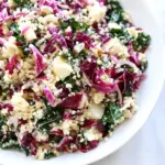 Homemade Raw Cauliflower Couscous with Kale and Cabbage photo