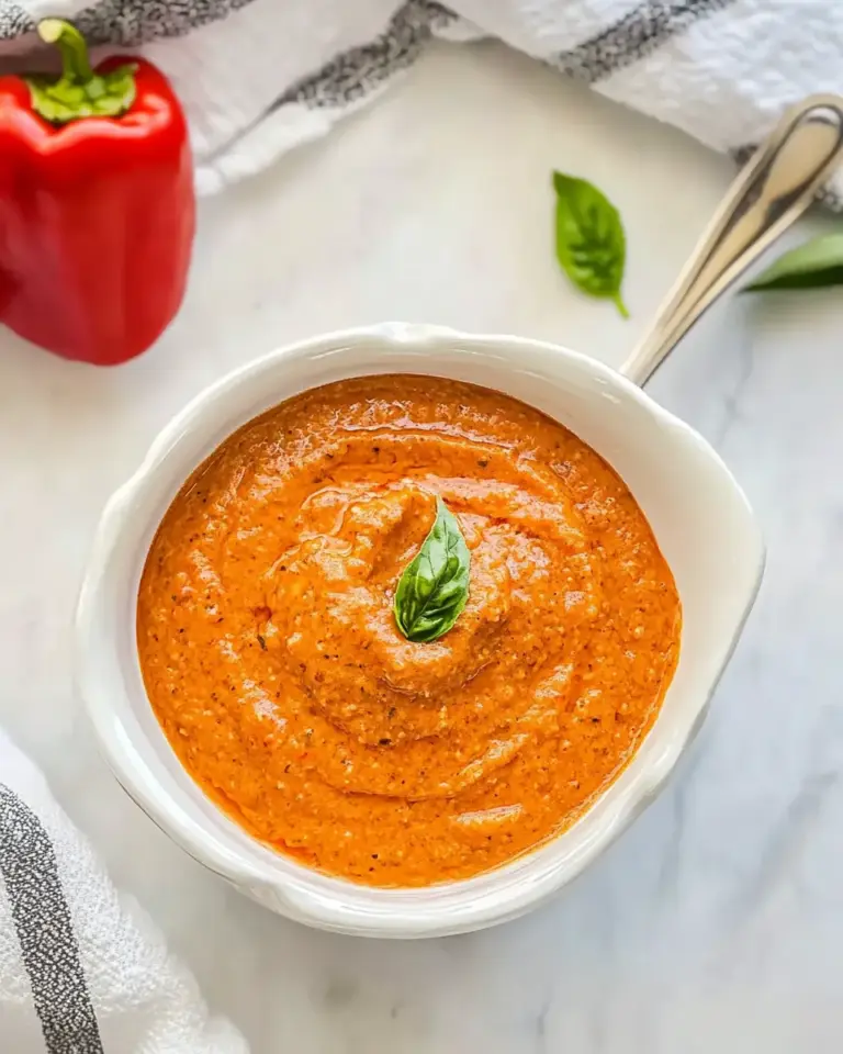 Homemade Red Pepper Coulis photo