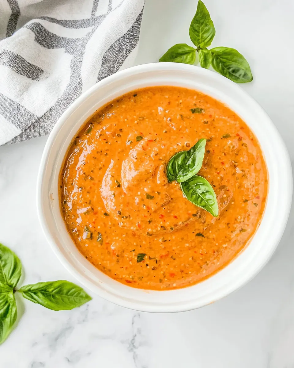 Delicious Red Pepper Coulis shot