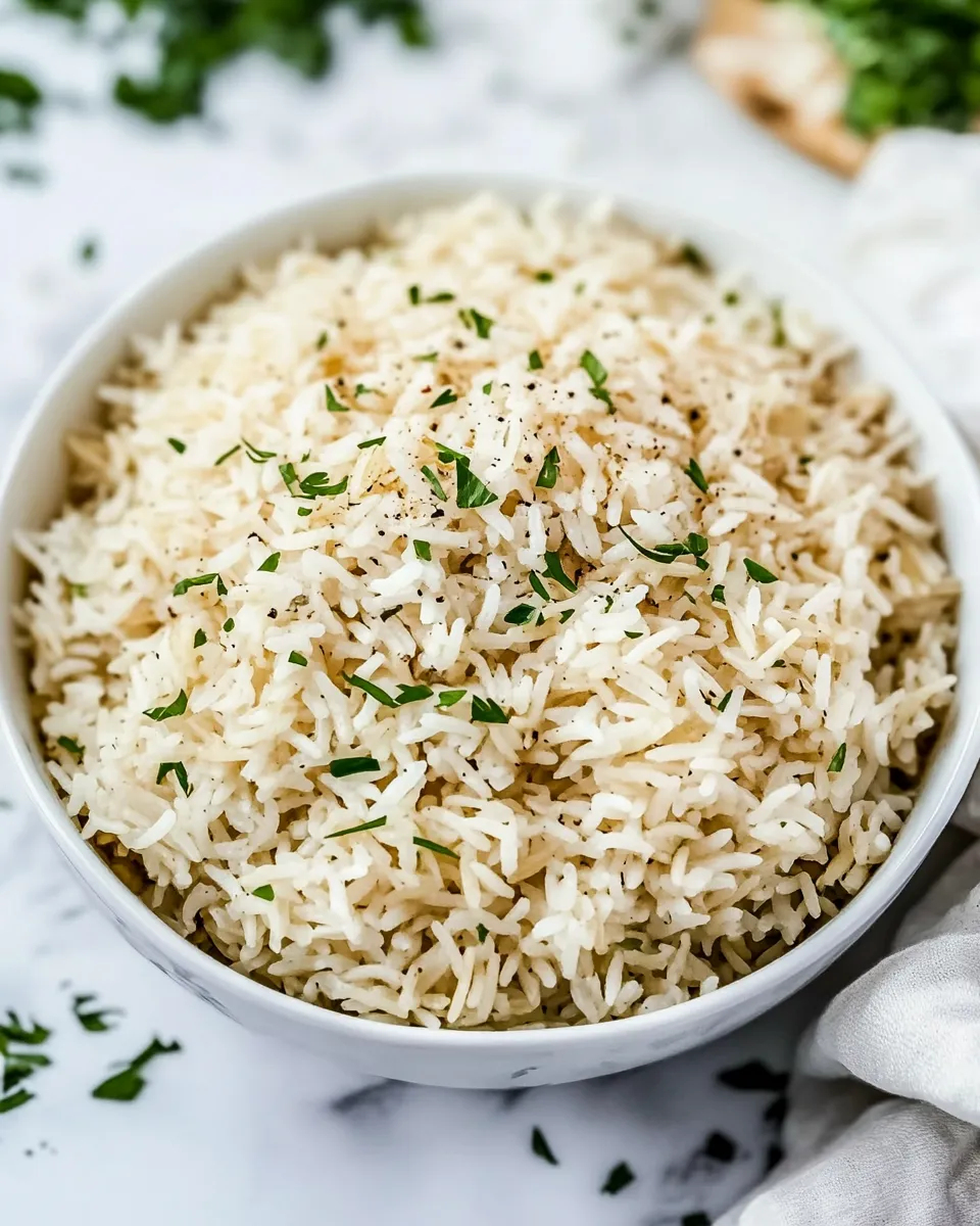 Delicious Rice Pilaf shot