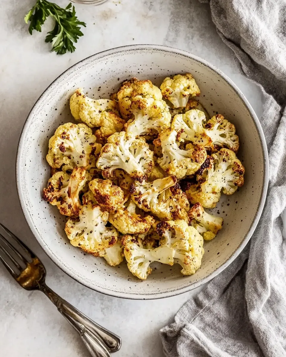Delicious Roasted Air-Fryer Cauliflower image