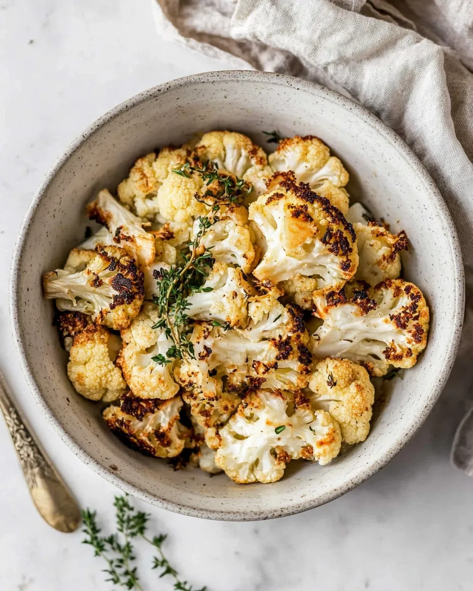 Savory Roasted Air-Fryer Cauliflower dish photo