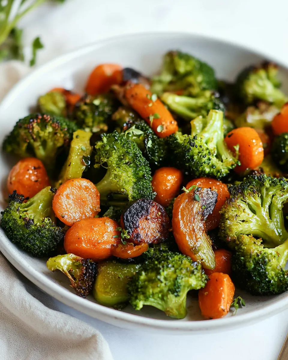 Classic Roasted Broccoli And Carrots image