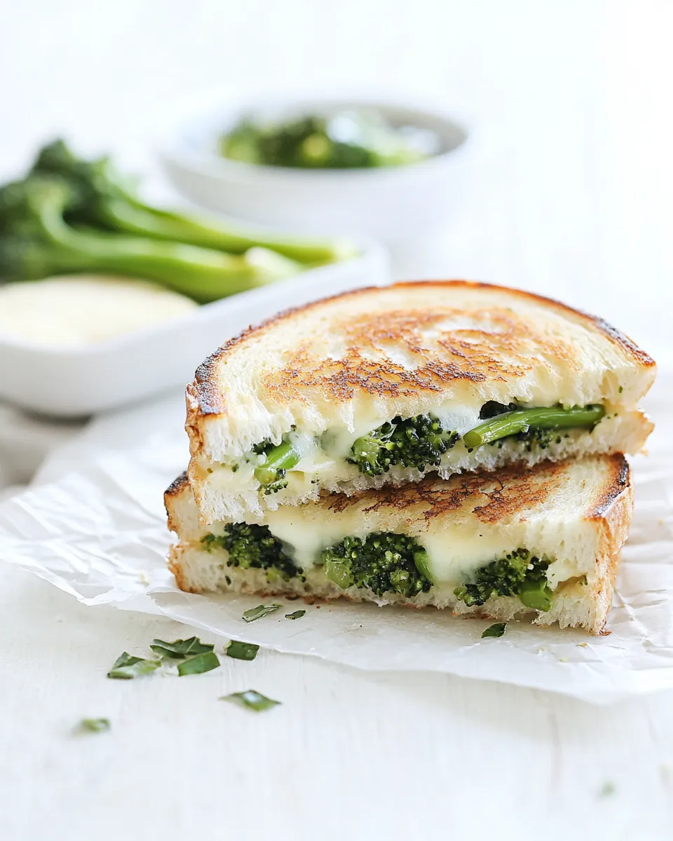 Classic Roasted Broccolini Grilled Cheese image