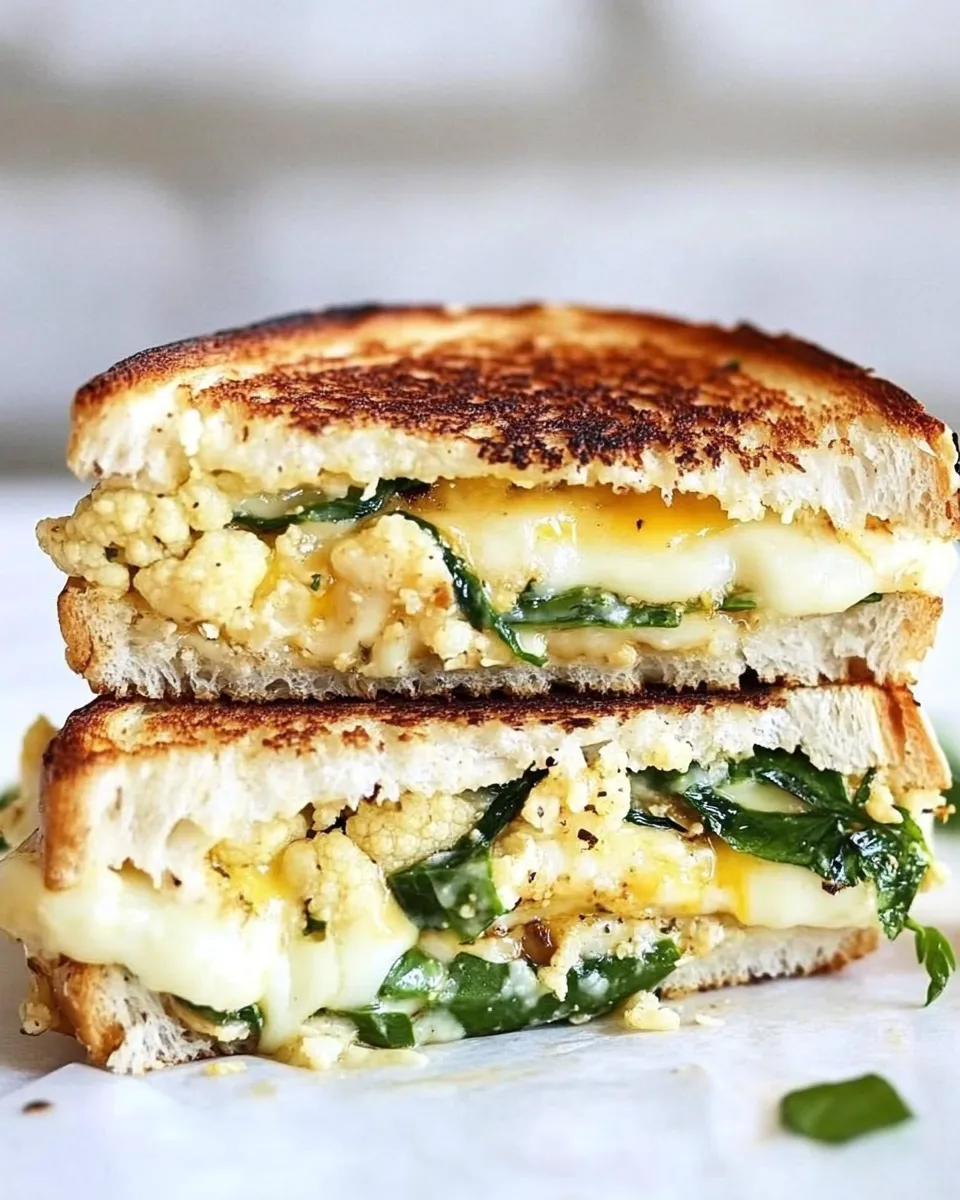 Easy Roasted Cauliflower Grilled Cheese recipe photo
