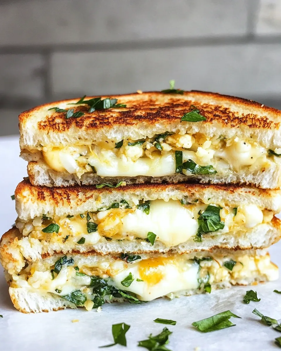 Delicious Roasted Cauliflower Grilled Cheese shot