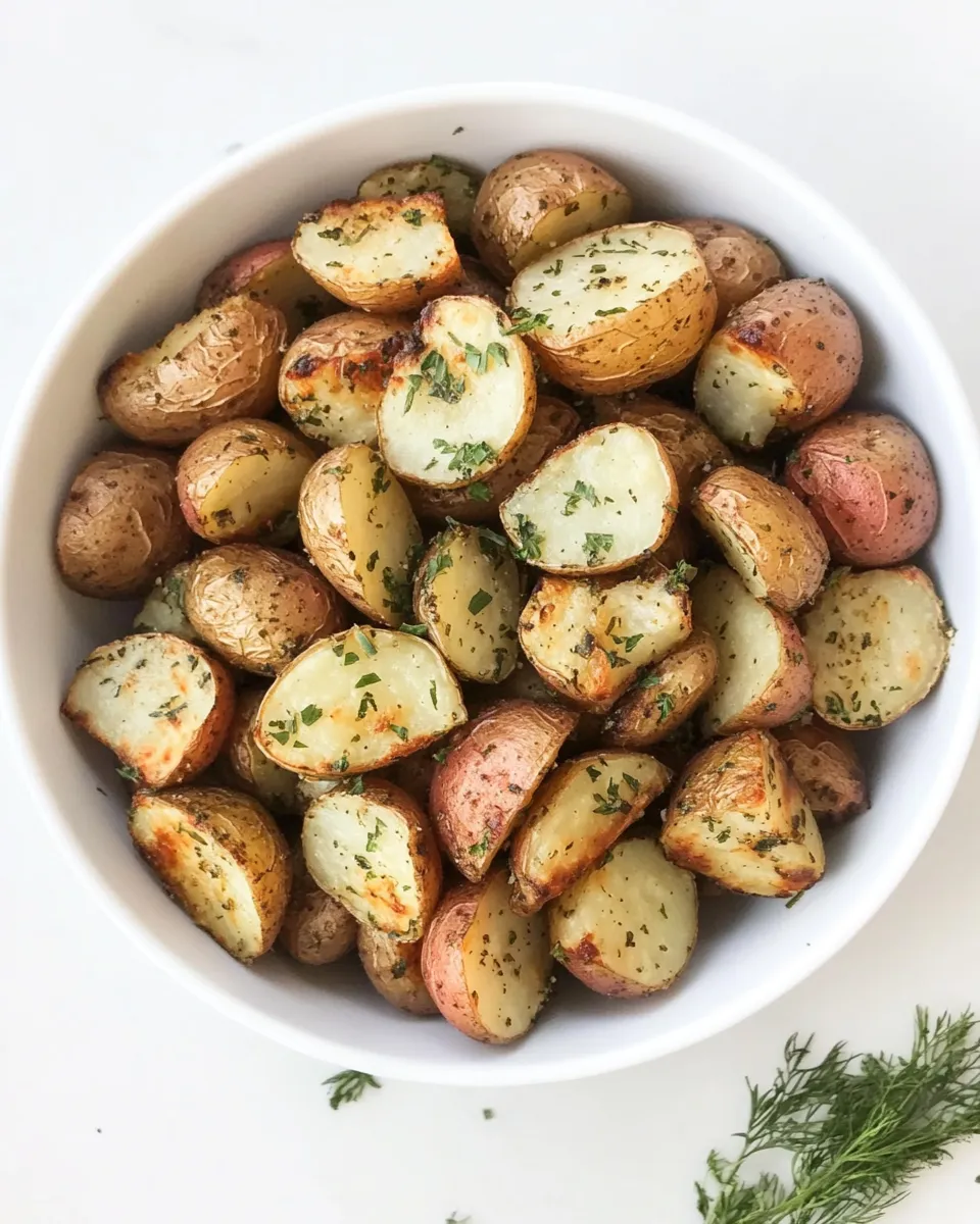 Easy Roasted Red Potatoes shot