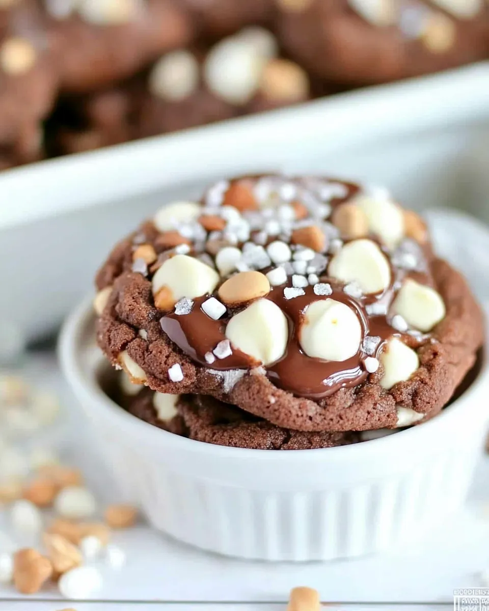 Delicious Rocky Road Nutella Pudding Cookies image