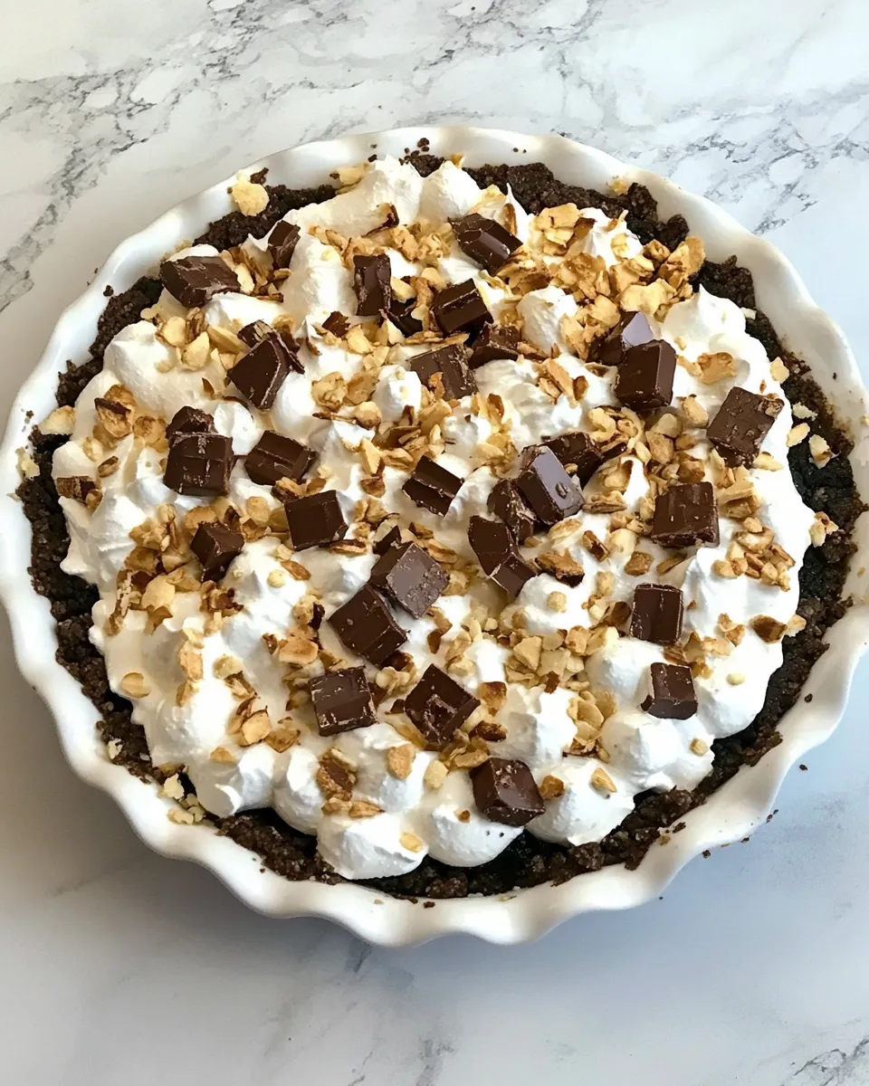 Homemade Rocky Road Pie photo