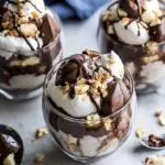 Sweet Rocky Road Pudding Parfaits. dish image