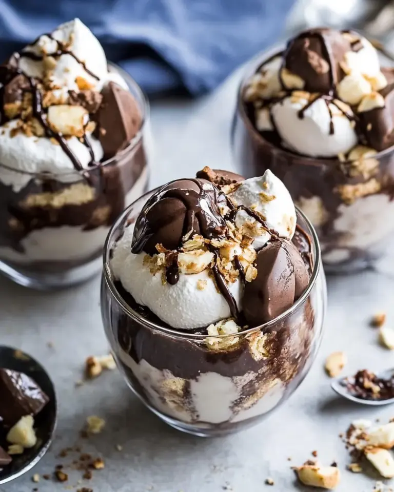 Sweet Rocky Road Pudding Parfaits. dish image