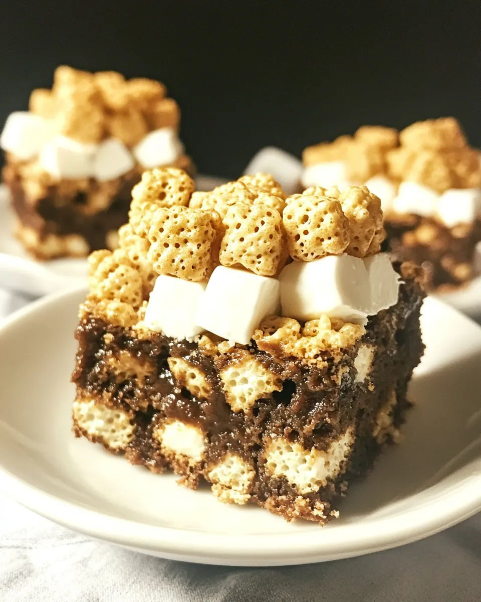 Homemade S'Mores Krispies Bars photo