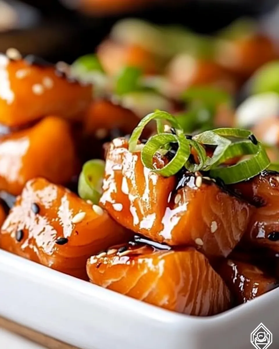 Delicious Salmon Bites shot