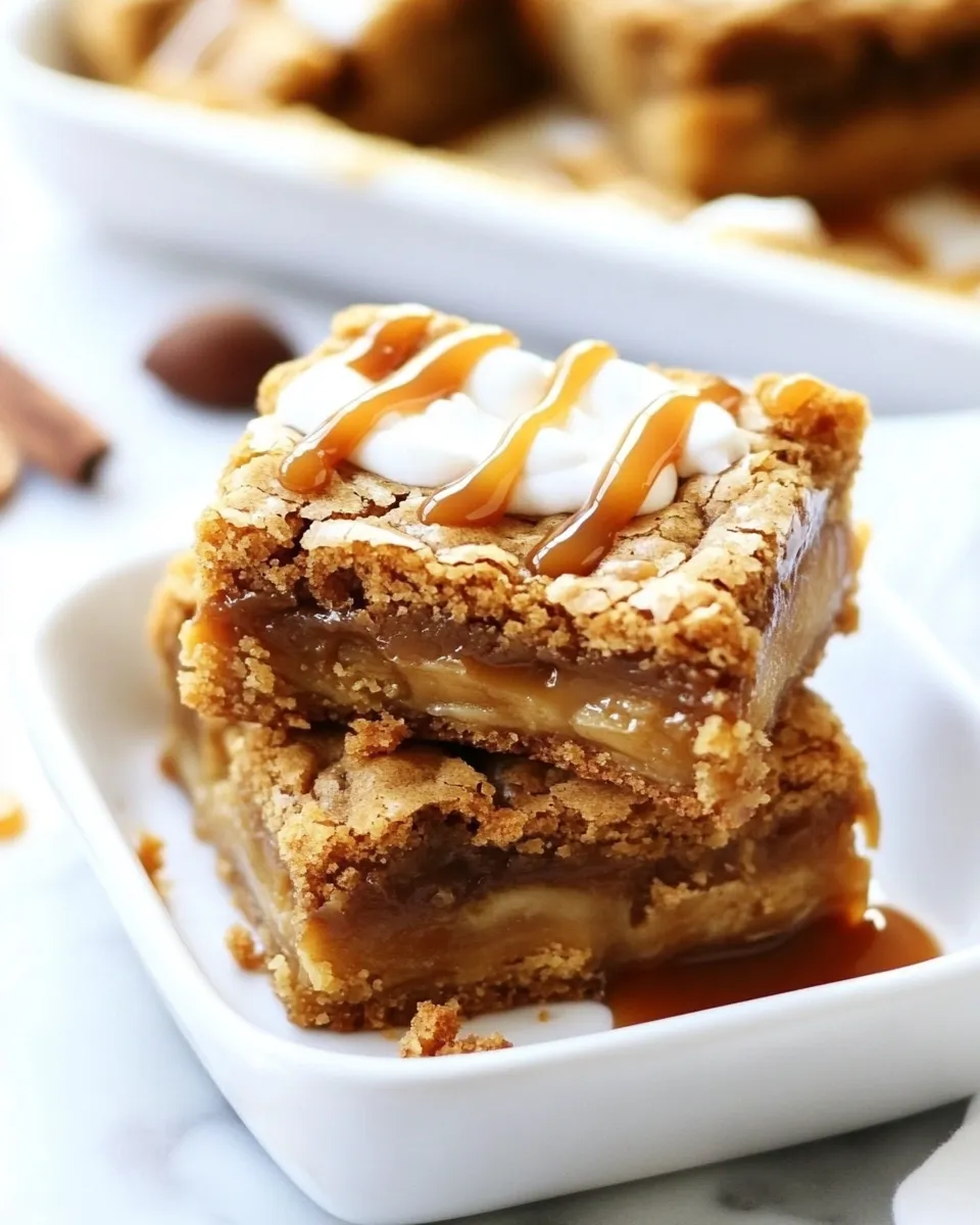 Homemade Salted Caramel Butterscotch Blondies photo
