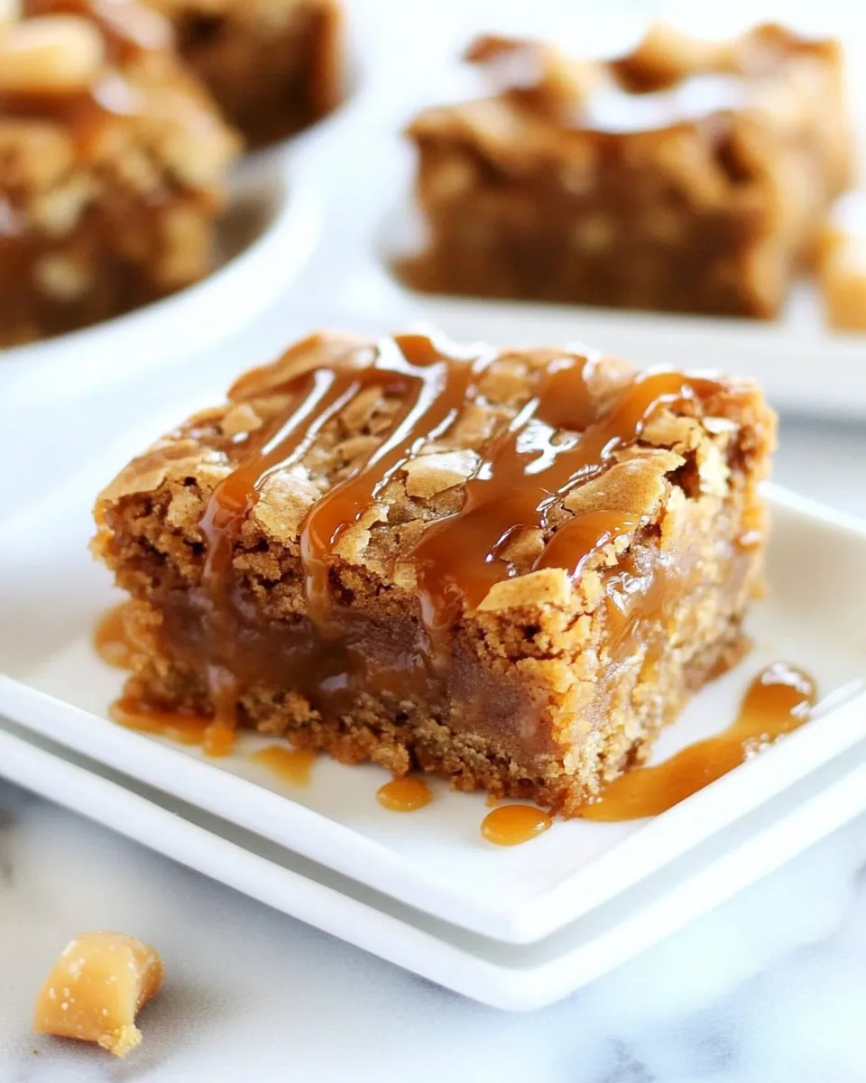 Delicious Salted Caramel Butterscotch Blondies image