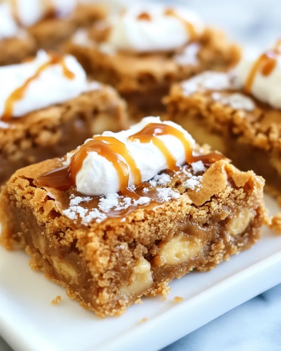 Classic Salted Caramel Butterscotch Blondies shot
