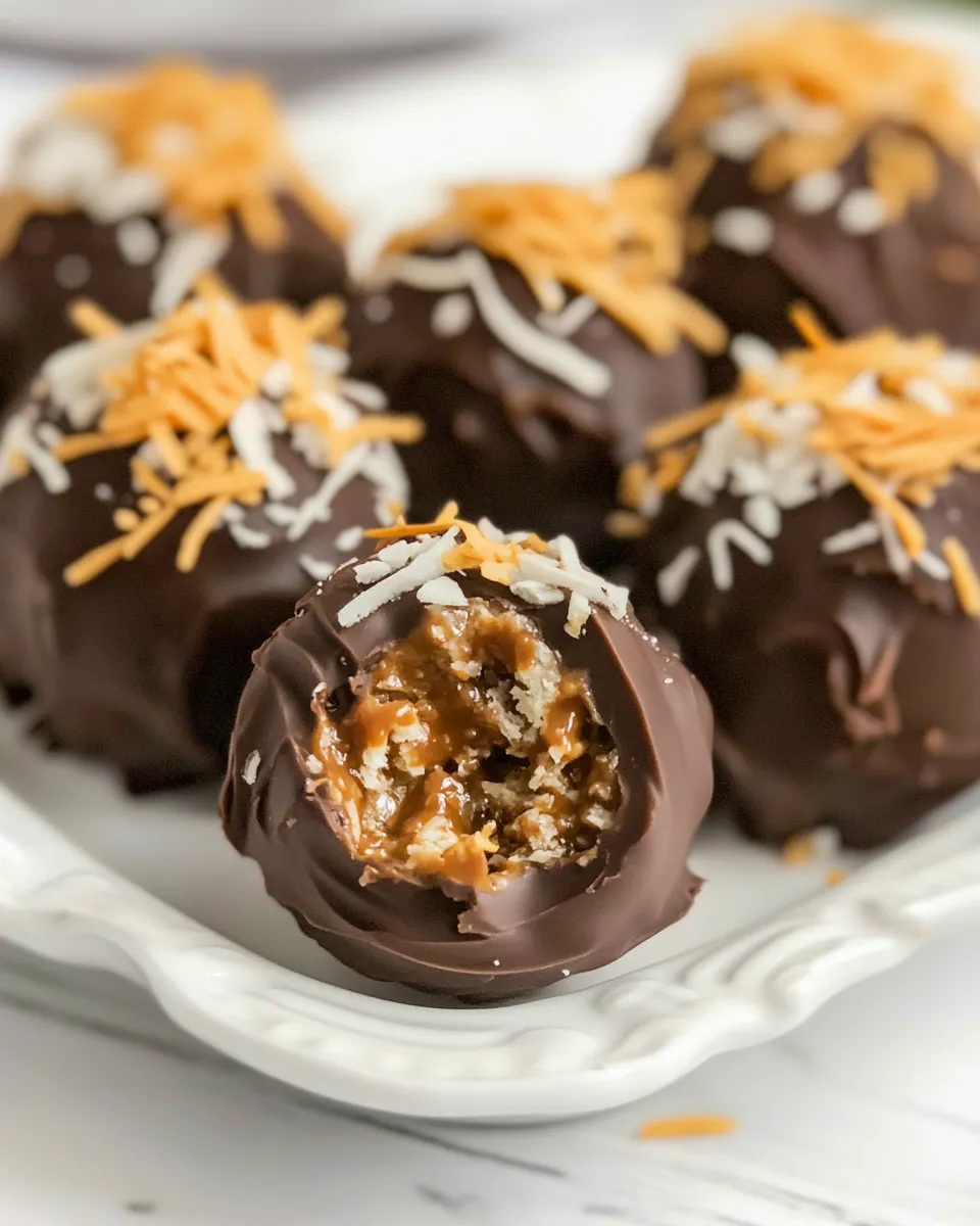 Homemade Samoa Truffles photo