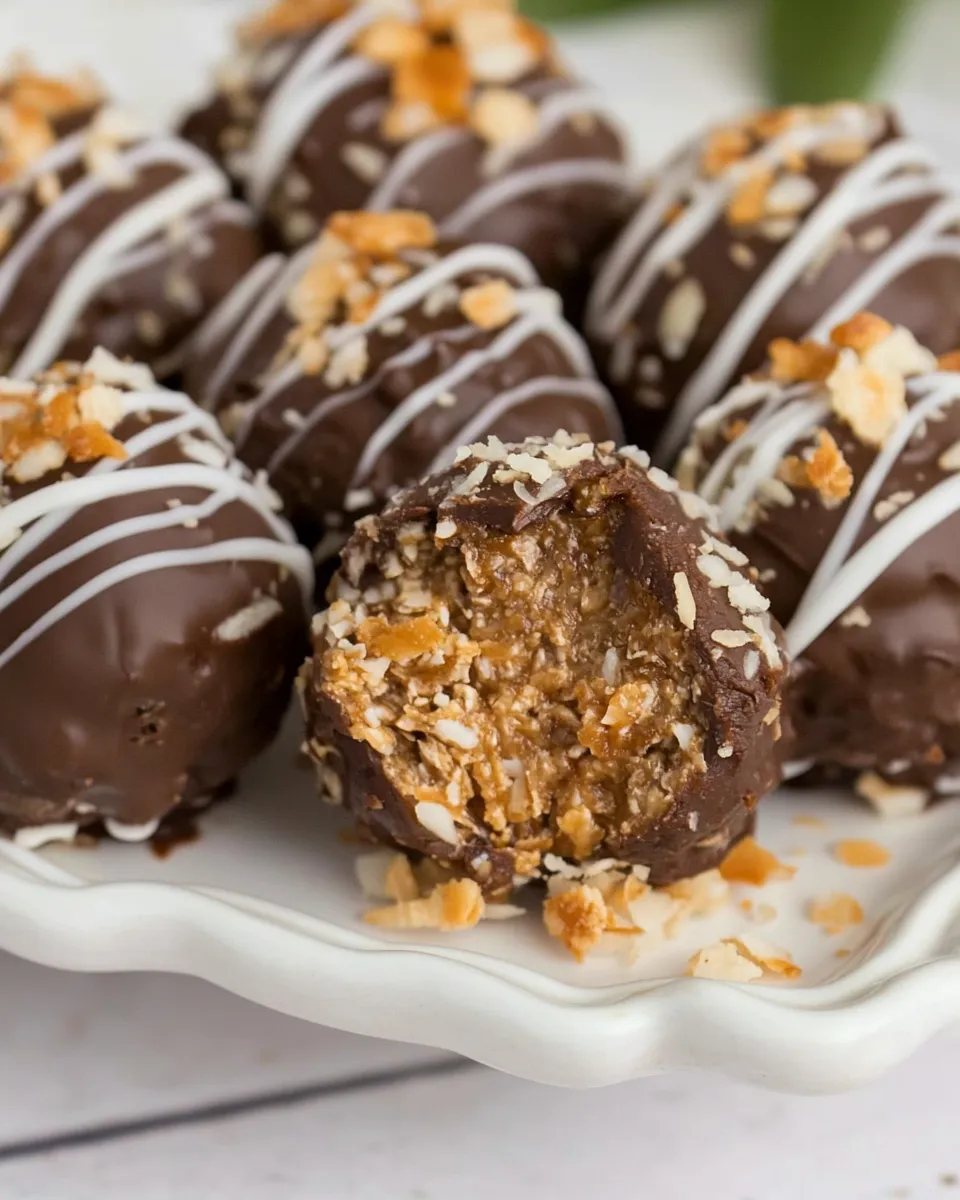 Best Samoa Truffles plate image