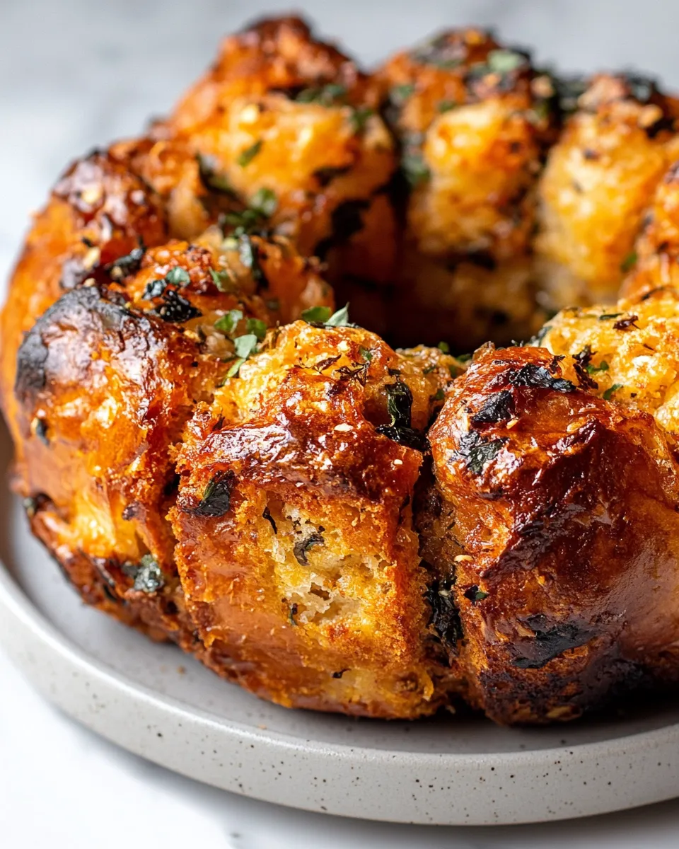 Easy Savory Monkey Bread Recipe shot