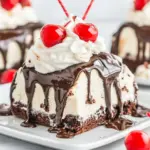 Homemade Shoneys Hot Fudge Cake Easy Copycat Recipe (Ice Cream Cake Heaven) photo