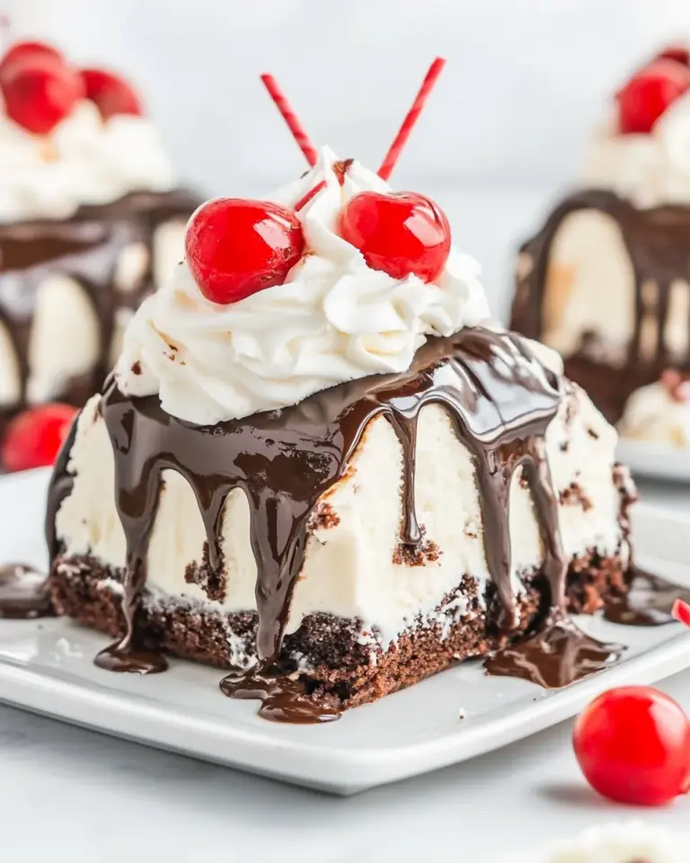 Homemade Shoneys Hot Fudge Cake Easy Copycat Recipe (Ice Cream Cake Heaven) photo